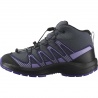 Salomon XA Pro V8 Mid WP J 478573 turbulence black detske nepromokave trekove boty 4