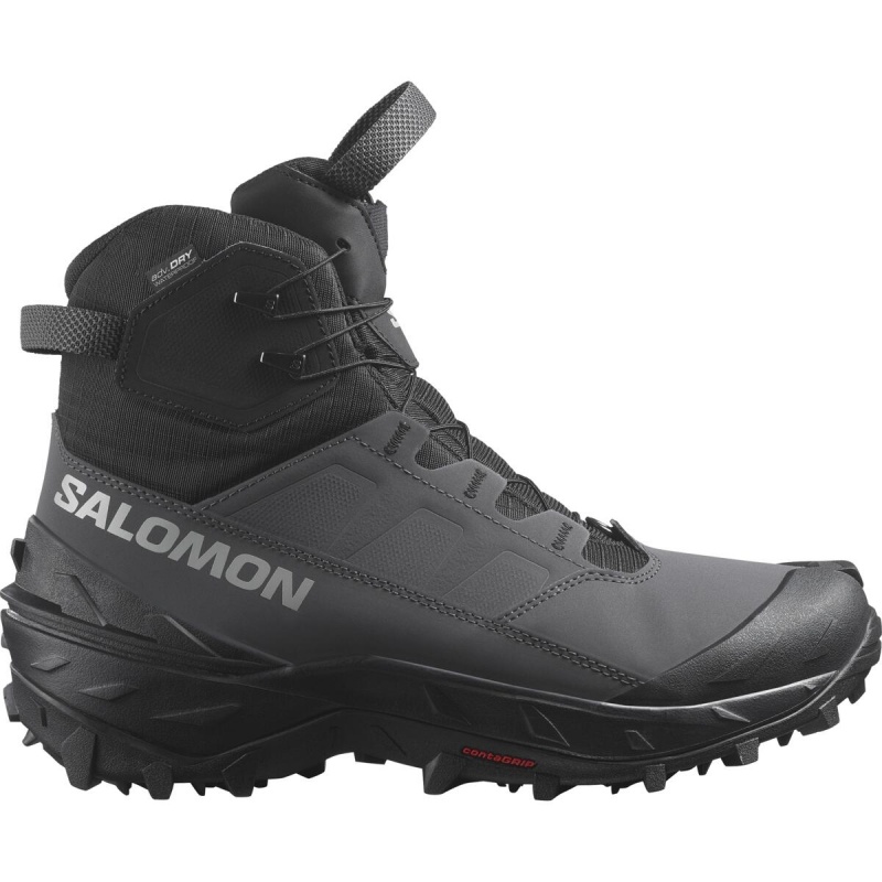 Salomon Crosstrak Powder WP asphalt black 475696 panske vyssi nepromokave zimni boty