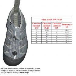 _Keen Zionic WP Youth black bronze green detske nizke nepromokave trekove boty zmereno