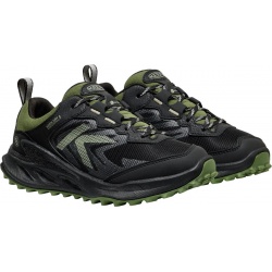 Keen Zionic WP Youth black bronze green detske nizke nepromokave trekove boty 5