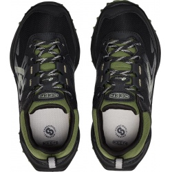 Keen Zionic WP Youth black bronze green detske nizke nepromokave trekove boty 6