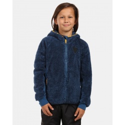 Kilpi Norka-JB tmave modra WJ0201KIDBL detska fleecova plysova mikina Opti-Heat