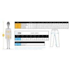_Kilpi Karido-J cerna YJ0507KIBLK detske lehke outdoorove vetruvzdorne kalhoty zmereno