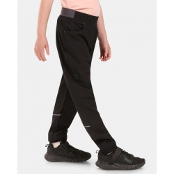 Kilpi Karido-J cerna YJ0507KIBLK detske lehke outdoorove vetruvzdorne kalhoty 2