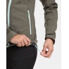 Kilpi Ravia-W tmave zelena WL0129 damska softshellova bunda s odepinaci kapuci 5