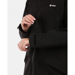 Kilpi Ayra-W cerna YL0120 damska delsi vodeodolna vetruodolna bunda kabat 5