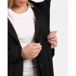 Kilpi Ayra-W cerna YL0120 damska delsi vodeodolna vetruodolna bunda kabat 6