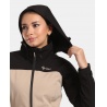 Kilpi Ravia-W bezova WL0129 damska softshellova bunda s odepinaci kapuci 3
