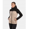 Kilpi Ravia-W bezova WL0129 damska softshellova bunda s odepinaci kapuci 6