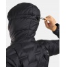 Kilpi Alberta-W cerna WL0115 damska lehka perova outdoorova sbalitelna bunda DWR 4