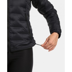 Kilpi Alberta-W cerna WL0115 damska lehka perova outdoorova sbalitelna bunda DWR 6