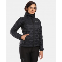 Kilpi Alberta-W cerna WL0115 damska lehka perova outdoorova sbalitelna bunda DWR 7