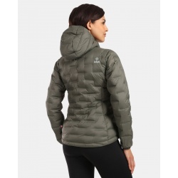 Kilpi Alberta-W tmave zelena WL0115 damska lehka perova sbalitelna bunda DWR 1
