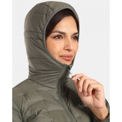 Kilpi Alberta-W tmave zelena WL0115 damska lehka perova sbalitelna bunda DWR 5