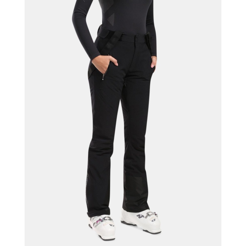 Kilpi Ravel-W cerna SL0450 damske nepromokave zimni lyzarske kalhoty 20000 Primaloft