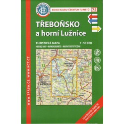KČT 75 Třeboňsko a Horní Lužnice 1:50 000 turistická mapa