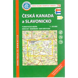 KČT 78 Česká Kanada a Slavonicko 1:50 000 Oblast