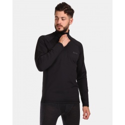 Kilpi Willie-M cerna UM0506KIBLK panske funkcni outdoorove triko dlouhy rukav kratky zip 1
