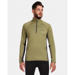 Kilpi Willie-M zelena UM0506KIGRN panske funkcni outdoorove triko dlouhy rukav kratky zip