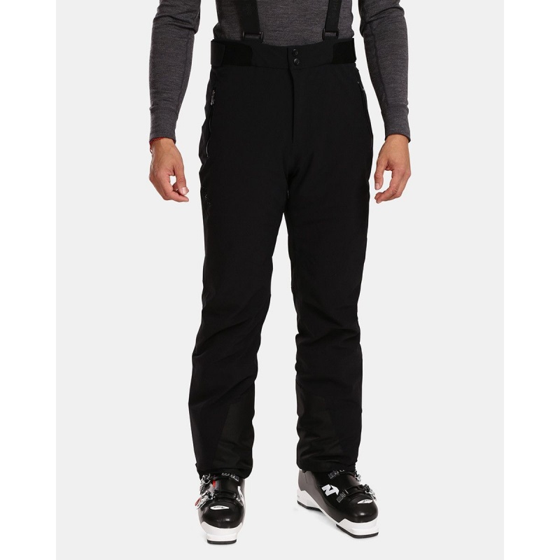 Kilpi Ravel-M cerna SM0450 panske nepromokave zimni lyzarske kalhoty Primaloft
