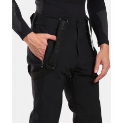 Kilpi Ravel-M cerna SM0450 panske nepromokave zimni lyzarske kalhoty Primaloft 2
