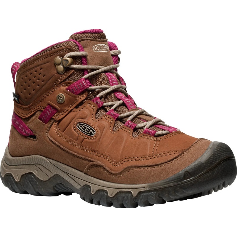 Keen Targhee IV Mid WP W bison beaujolais damske nepromokave kozene trekove boty