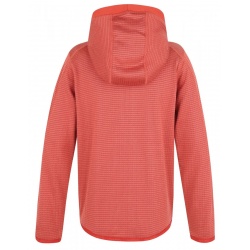 Husky Artic Zip K tlumena cervena detska sportovni funkcni slabsi mikina s kapuci 1
