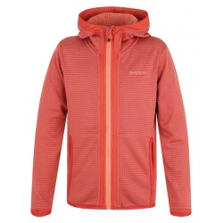 Husky Artic Zip K tlumena cervena detska sportovni funkcni slabsi mikina s kapuci 2