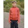 Husky Artic Zip K tlumena cervena detska sportovni funkcni slabsi mikina s kapuci 3