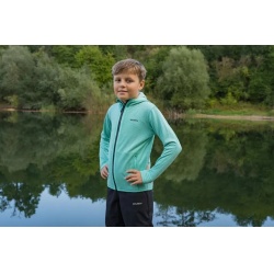 Husky Artic Zip K tuquoise detska sportovni funkcni tenci mikina s kapuci 1