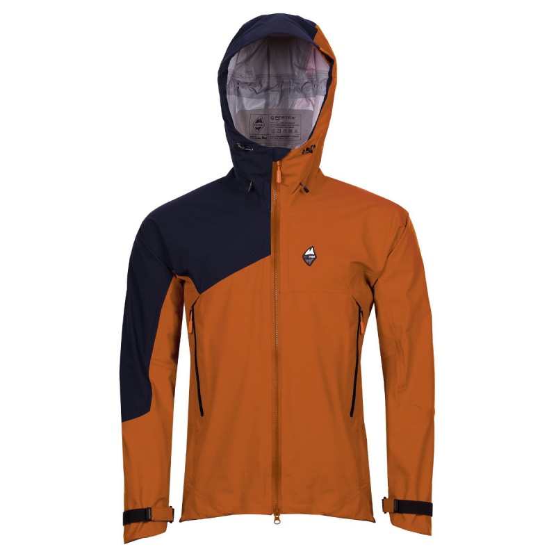 High Point Protector 8.0 Jacket gold flame navy panska nepromokava bunda Pertex Shield