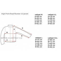 _High Point Road Runner 5.0 Jacket black panska ultralehka nepromokava bunda zmereno