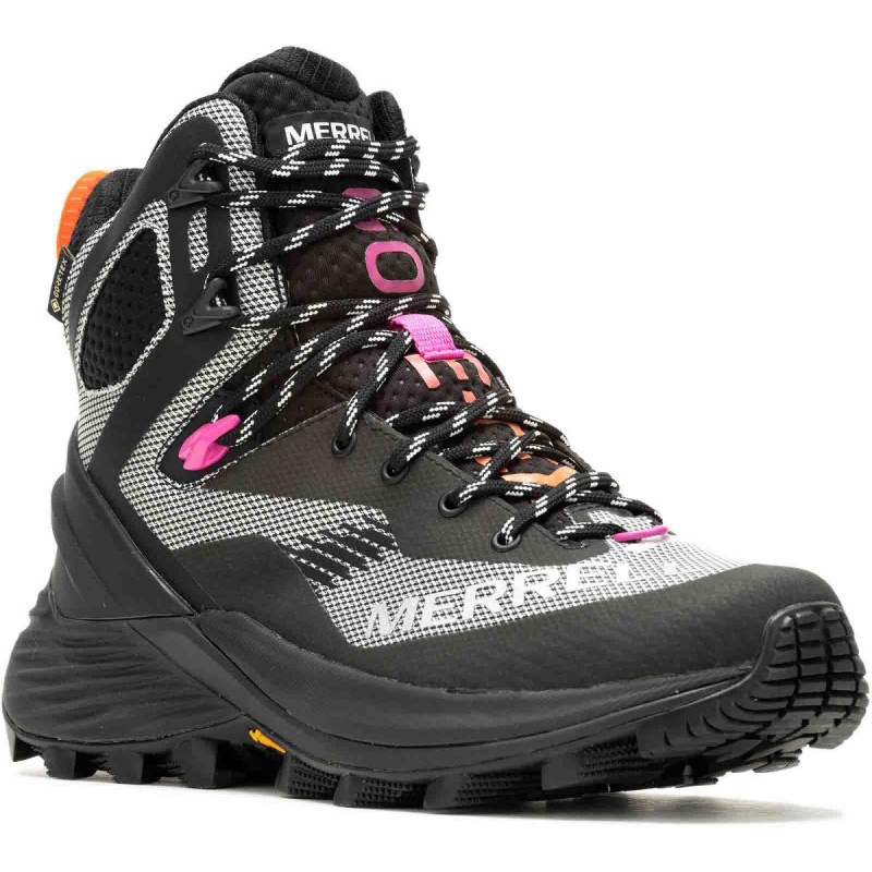 Merrell Rogue Hiker Mid GTX W black white J037934 damske vyssi nepromokave boty
