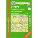 KČT 73 Vltava pod Vyšším Brodem a Blanský les 1:50 000 turistická mapa