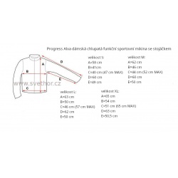 _Progress Alva sedy melir petrol damska chlupata funkcni sportovni mikina zmereno