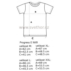 _Progress E NKR tmavě modrá (navy) pánské triko krátký rukáv bambus zmereno