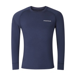 Progress E NDR tmave modra navy panske funkcni triko dlouhy rukav bambus