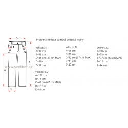 _Progress Reflexe cerna damske bezecke leginy zmereno