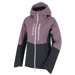 Husky Nicco L purple/grey dámská nepromokavá outdoorová hardshell bunda