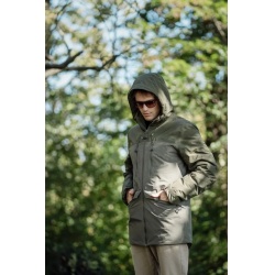 Husky Nebet M dark khaki panska zimni vodeodolna delsi bunda s kapuci kabat 3