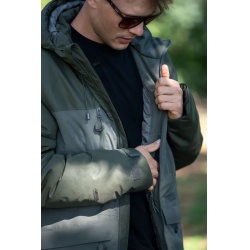 Husky Nebet M dark khaki panska zimni vodeodolna delsi bunda s kapuci kabat 4