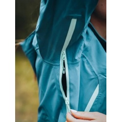 Husky Nakama L tyrkysova damska nepromokava trivrstva outdoorova bunda 8