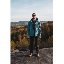 Husky Kavia M cerna panske softshellove mirne zateplene outdoorove kalhoty DWR 3