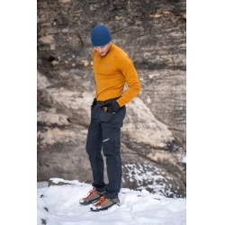 Husky Kavia M cerna panske softshellove mirne zateplene outdoorove kalhoty DWR 6