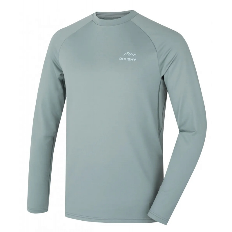 Husky Active Winter Tromi M faded green panske funkcni termo triko dlouhy rukav