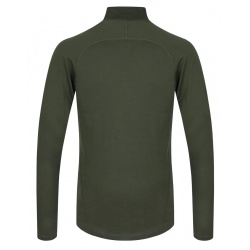 Husky Merow Zip M green zelena panske triko dlouhy rukav 100 procent Merino vlna 1
