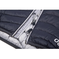 Ocun Tsunami ECO Jacket W anthracite silver damska lehka perova bunda s kapuci DWR 4