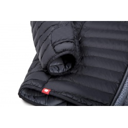 Ocun Tsunami ECO Jacket M black beauty iron panska lehka perova bunda s kapuci DWR 2