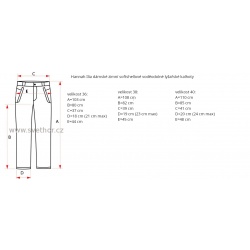 _Hannah Ilia dark sapphire damske zimni softshellove vodeodolne lyzarske kalhoty zmereno