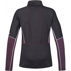 Hannah Meda prune purple mel damska funkcni outdoorova celorozepinaci mikina Polarstretch1